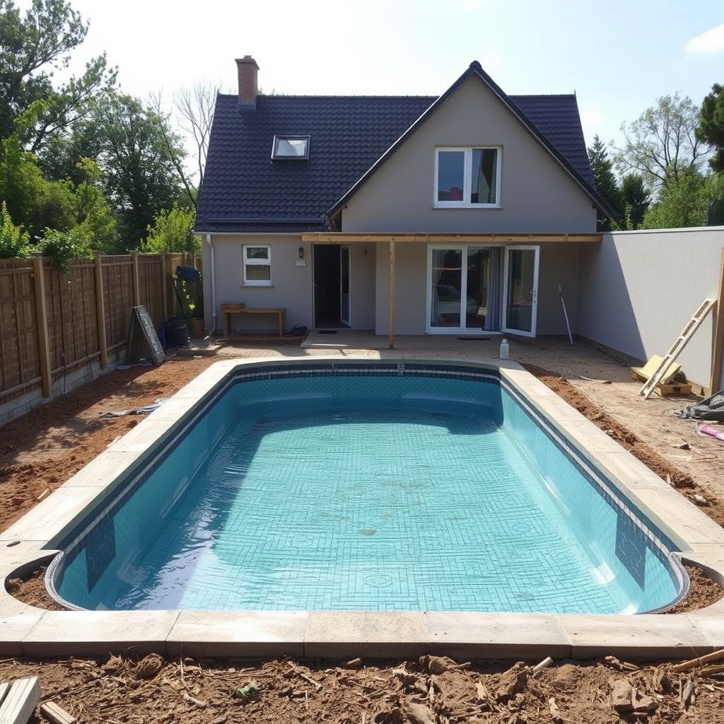 construction de piscine à Gonfreville-l'Orcher (illustration)
