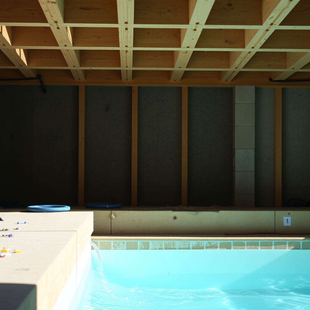 construction de piscine à Montivilliers (illustration)