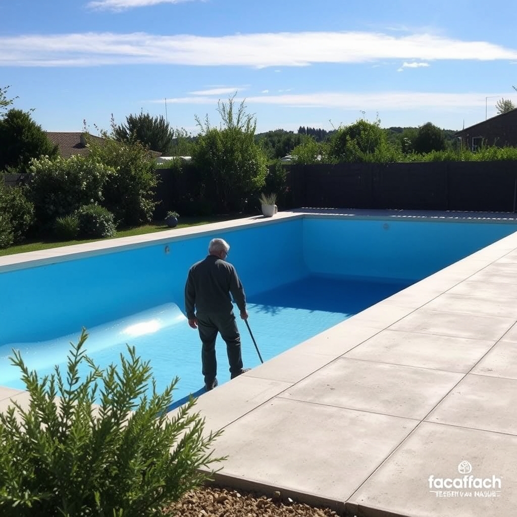 Piscine béton sur mesure (illustration)