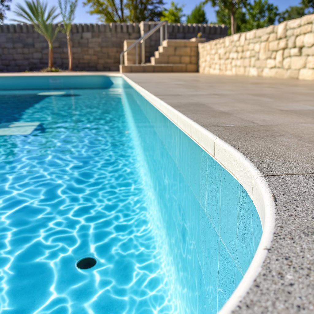 détail d'ouvrage Piscine béton sur mesure (illustration)
